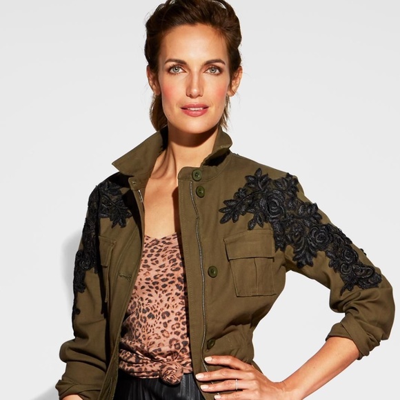 Evereve Jackets & Coats Evereve Kersh Embroidered Military Jacket Poshmark